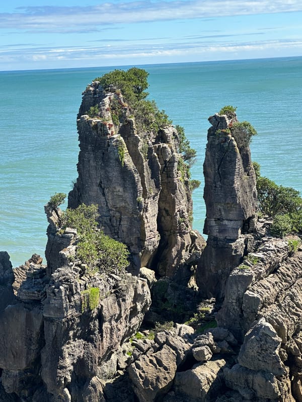 Pancake Rocks, Hokitika Gorge, and a walk on the beach